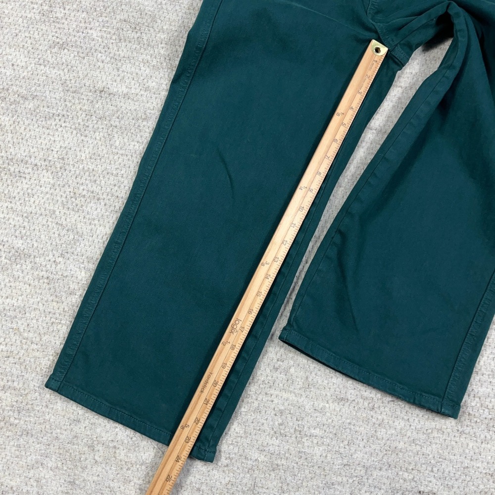 Judy Blue Jeans Women 7 28 Green Wide Leg Crop Tummy Control Garment Dyed - Picture 6 of 13